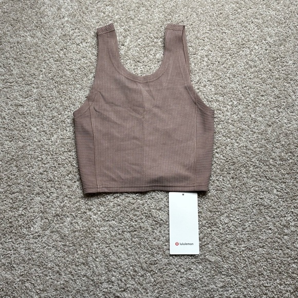 lululemon athletica Tops - Lululemon Ribbed Softstreme Cropped Tank Top